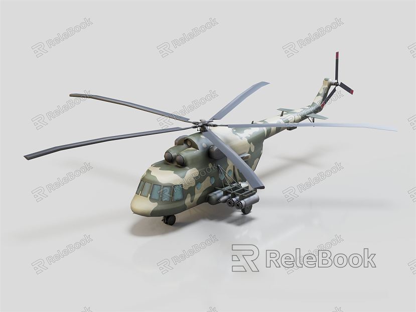 Modern Helicopter Military Helicopter model