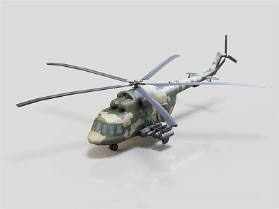 Modern Helicopter Military Helicopter model