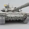 Detailed Modern Military Tank Featuring Long Cannon Turret And Heavy Tracks