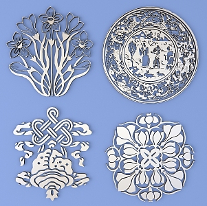 Metal Carved Pattern Traditional Pattern 3d model