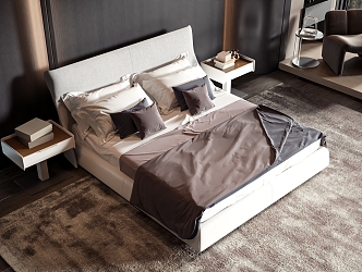 Style Commodity Bed 3d model