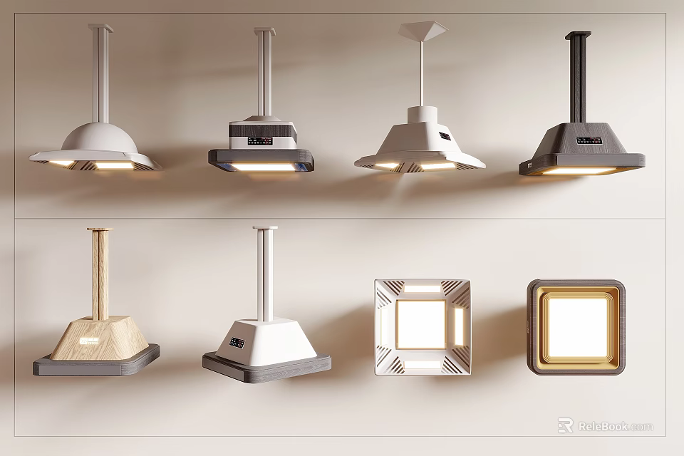 Various Modern Chandelier Designs With Different Ceiling Lighting Styles 3d model