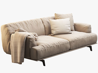 Modern double sofa 3d model