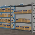 Modern Shelf Storage Rack Wire Rack 3d model