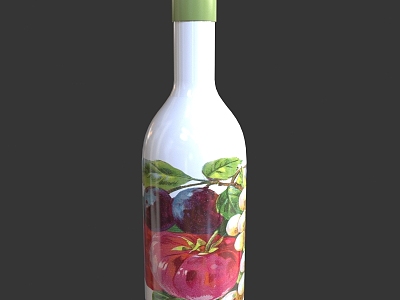 Realistic wine bottle container bottle wine bottle red wine bottle beer bottle wine bottle glass bottle foreign wine bottle model