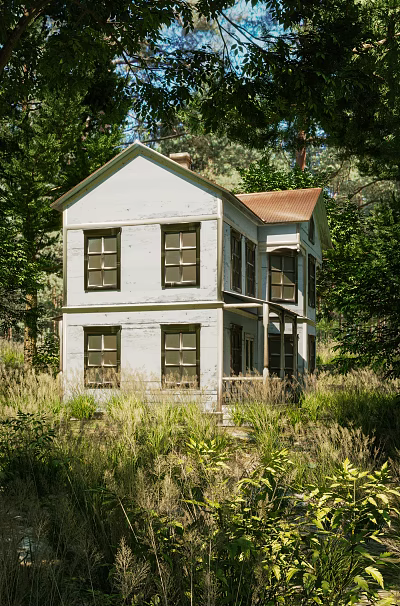 Jianou single-family villa forest villa 3d model