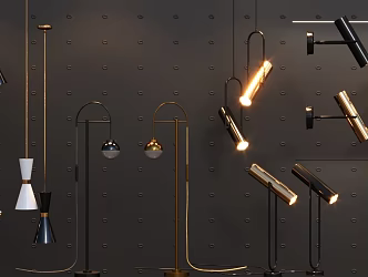 Light fixtures Floor lamp Table lamp Wall lamp 3d model