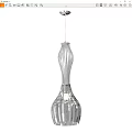 Modern Striped Pendant Lights With Elegant Curved Design For Home Decor