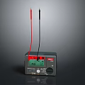 Uni T Digital Measuring Device With Red And Black Probes And Gray Body
