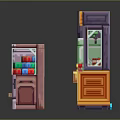 Colorful Miniature Computer Models Displaying Different Vintage Designs And Multiple Colors