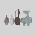 Decorative Ceramic Vessels With Unique Shapes And Colorful Artistic Designs