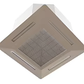 Square Ceiling Mounted Air Conditioning Vent with Grid Design and Beige Color 3d model