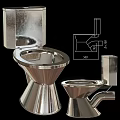 Stainless Steel Toilet Designs With Modern Sleek Finish And Various Styles