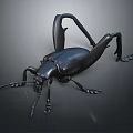 Black Insect Metal Sculpture With Detailed Artistic Design And Lifelike Features