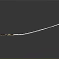 Elegant Stylish Jewelry Necklace With Silver Chain And Delicate Gold Pendant Design