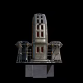 Modern generator wheel old generator wheel for steam engine power generation 3d model