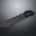 Detailed 3D Model of Sci Fi Weapon With Mechanical Components and Dark Finish