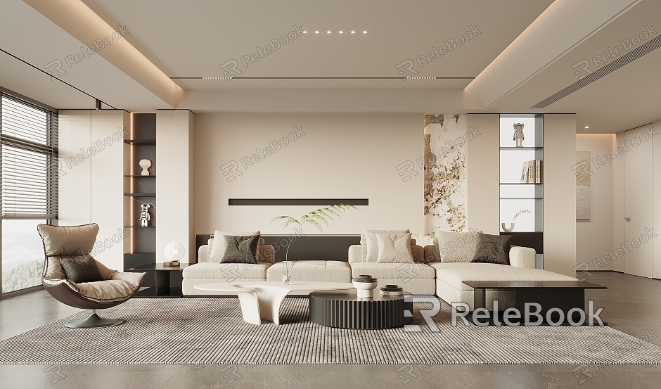 modern living room model