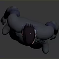3D Rendered Male Character and Humanoid Creature with Tight Gray Suit Standing Pose