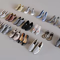 Various Styles Fashionable Shoes Display Collection With Different Designs