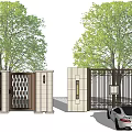 Modern Gate 3d model