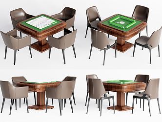 Modern Mahjong Table and Chair Chess and Cards Table and Chair Combination Mahjong Table Mahjong Machine 3d model