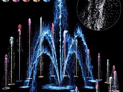 Fountain Waterscape 3d model