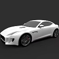 White Sports Coupe Car With Sleek Aerodynamic Design And Alloy Wheels