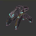 Multi Legged Mechanical Spider Robot With Metallic Armor And Gray Futuristic Design