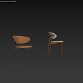 Dining Chair Single Chair 3d model