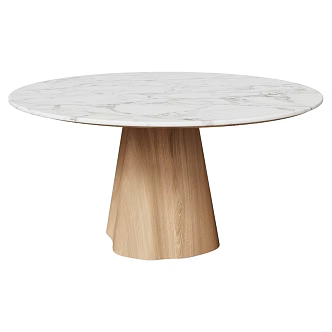 Nordic Dining Table Minimalist Dining Table Solid Wood Dining Table Oak Dining Table Marble Dining Table Round Dining Table 3d model