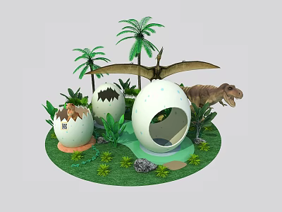 Modern Beauty Chen Dinosaur Exhibition Beauty Chen 3d model Modern Beauty Chen Dinosaur Exhibition Beauty Chen 3d model