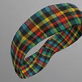 Colorful Plaid Headband With Vibrant Checkered Pattern Elastic Fashion Accessory