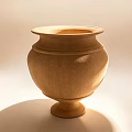 Handcrafted Ceramic Vase With Smooth Surface And Classic Round Base In Soft Lighting