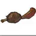 Roasted Bone In Chicken Leg With Crispy Skin And Juicy Meat