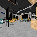 Modern Beauty Salon Interior With Styling Stations Mirrors And Wooden Cabinets