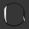 Modern Wrist Watch With Black Leather Strap And Transparent Dial Design