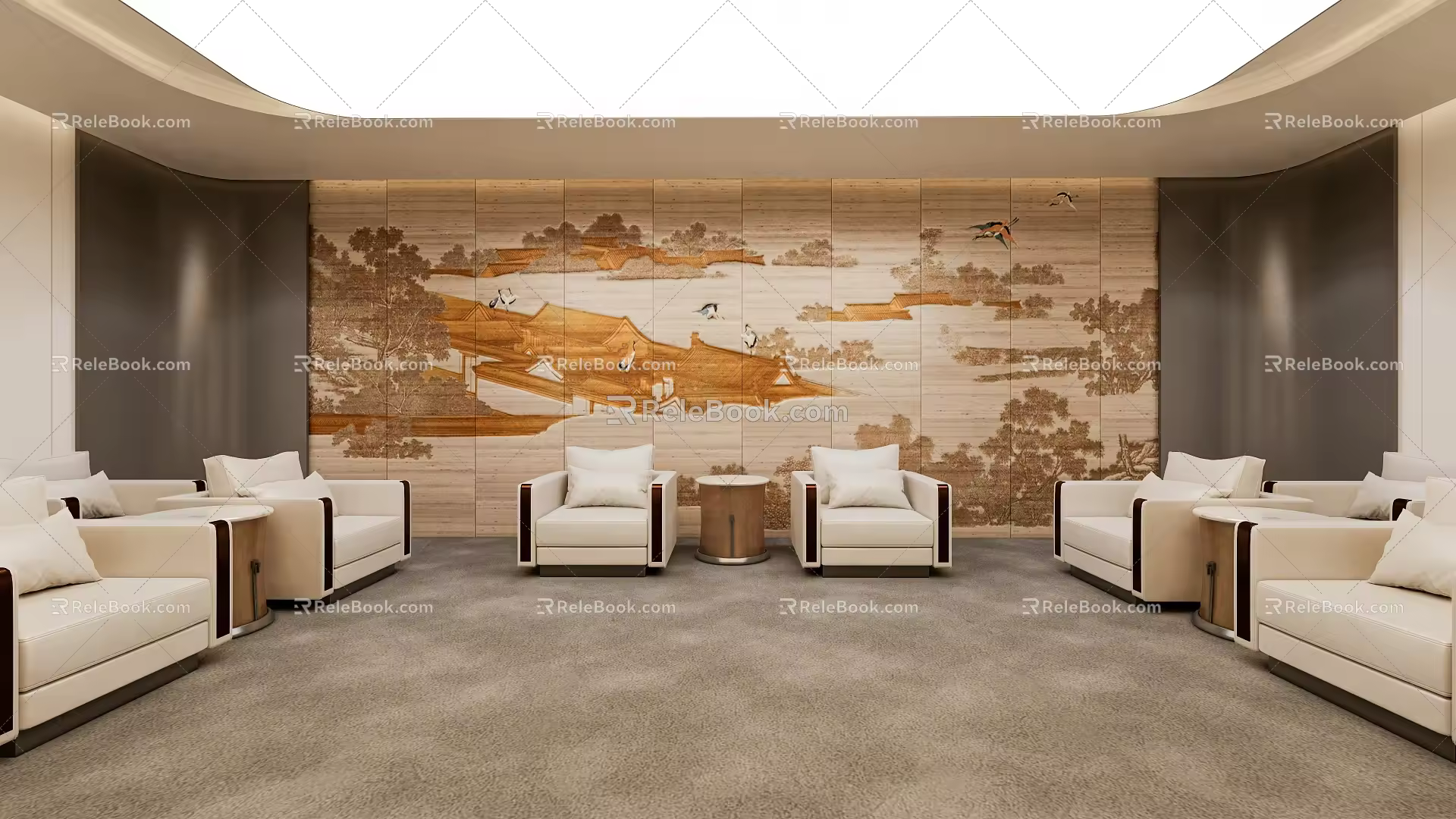 vip reception room 3d model