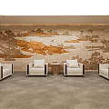 vip reception room 3d model