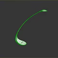 Modern Minimalist White Curved Lighting Combination With Sleek Design And Reflective Surface