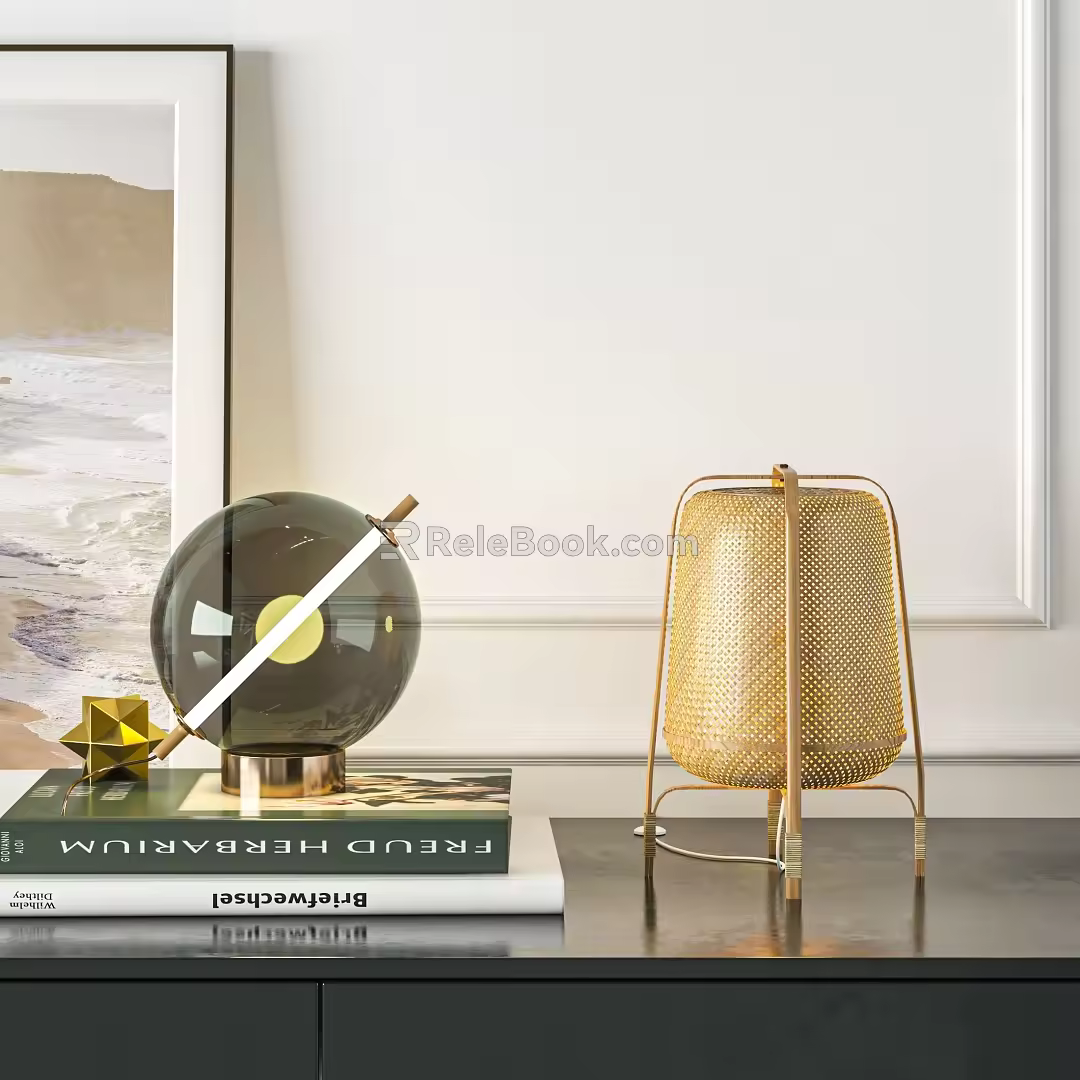 Modern table lamp 3d model