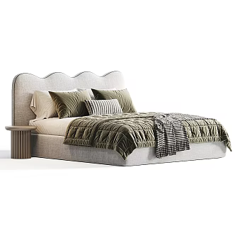 Double bed 3d model
