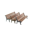 Ground With Wooden Bench Featuring Ornate Metal Frame And Decorative Details