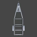 Aluminum Boat Trailer With Heavy Duty Wheels And Winch For Watercraft Transportation