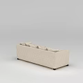 Modern Beige Sofa With Multiple Cushions For Living Room Interior Design 3d model