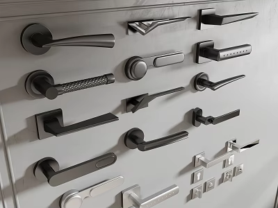Modern Door Handle 3d model