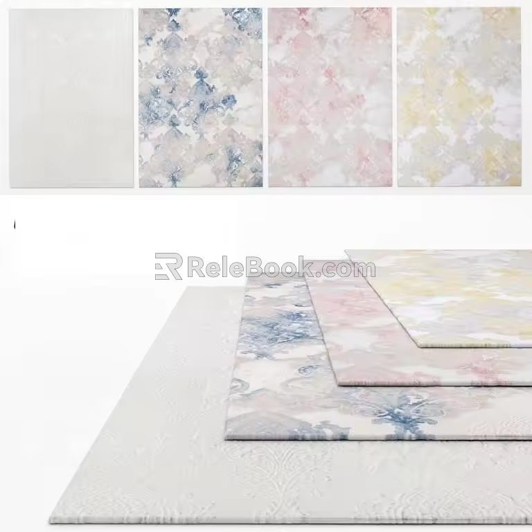 Square carpet 3d model