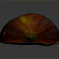 Sliced Fresh Fig With Purple Skin Green Stem And Red Flesh Seeds