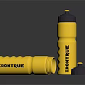 Yellow IronTrue Water Bottle With Screw Cap And Textured Grip For Daily Use