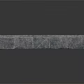 Gray Long Strip Stone Brick With Textured Surface For Building Construction 3d model